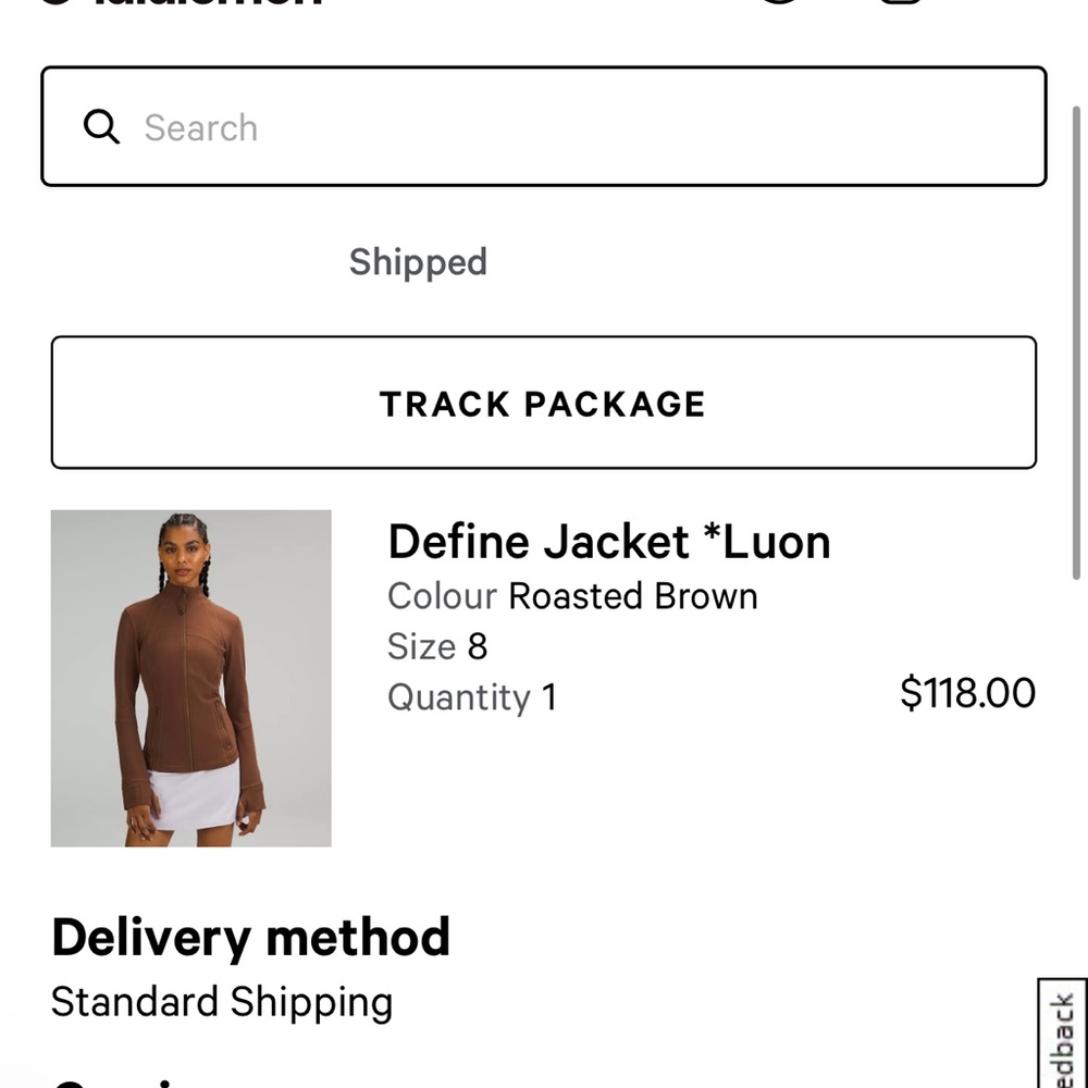Lululemon Define Zip-Front Jacket in Rust - Picture 5 of 5